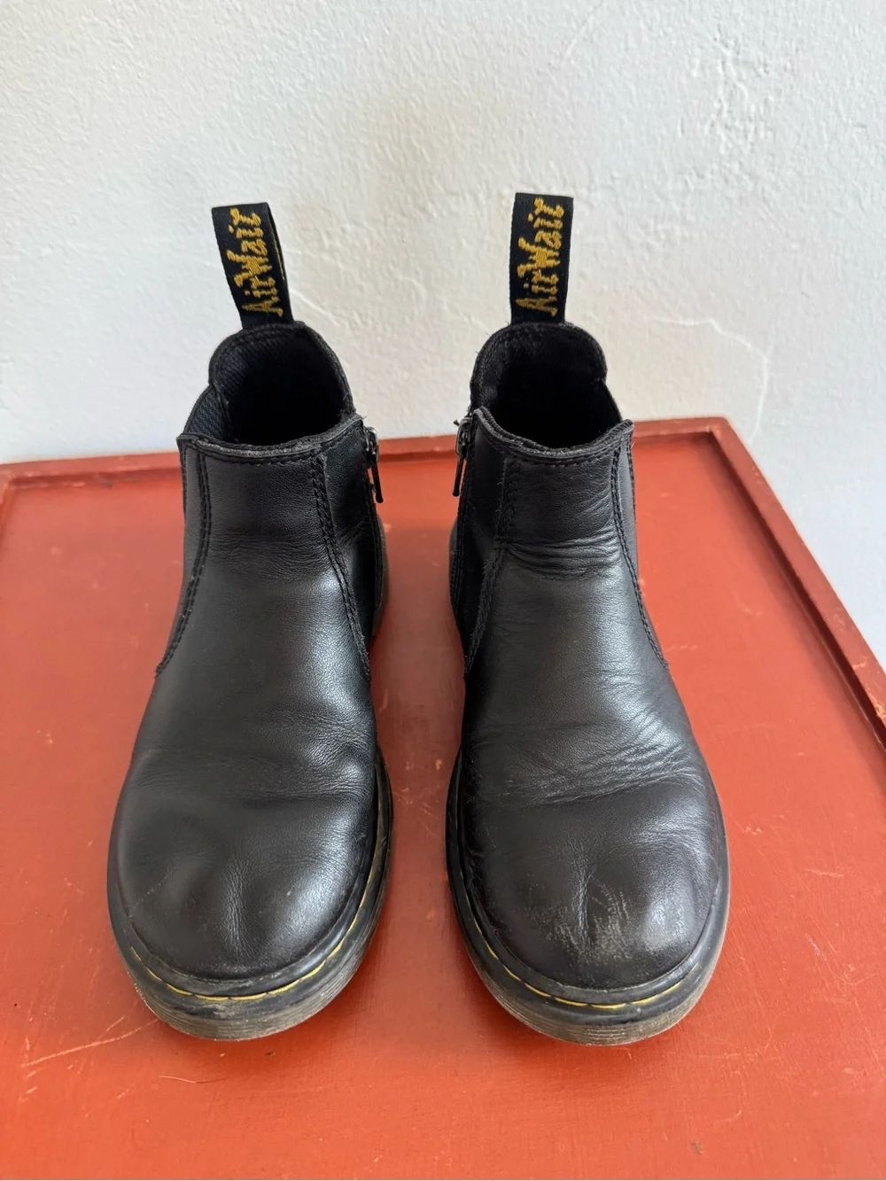 Dr. Martens Softy T Leather Chelsea Boots Black Full Grain Leather 2976J